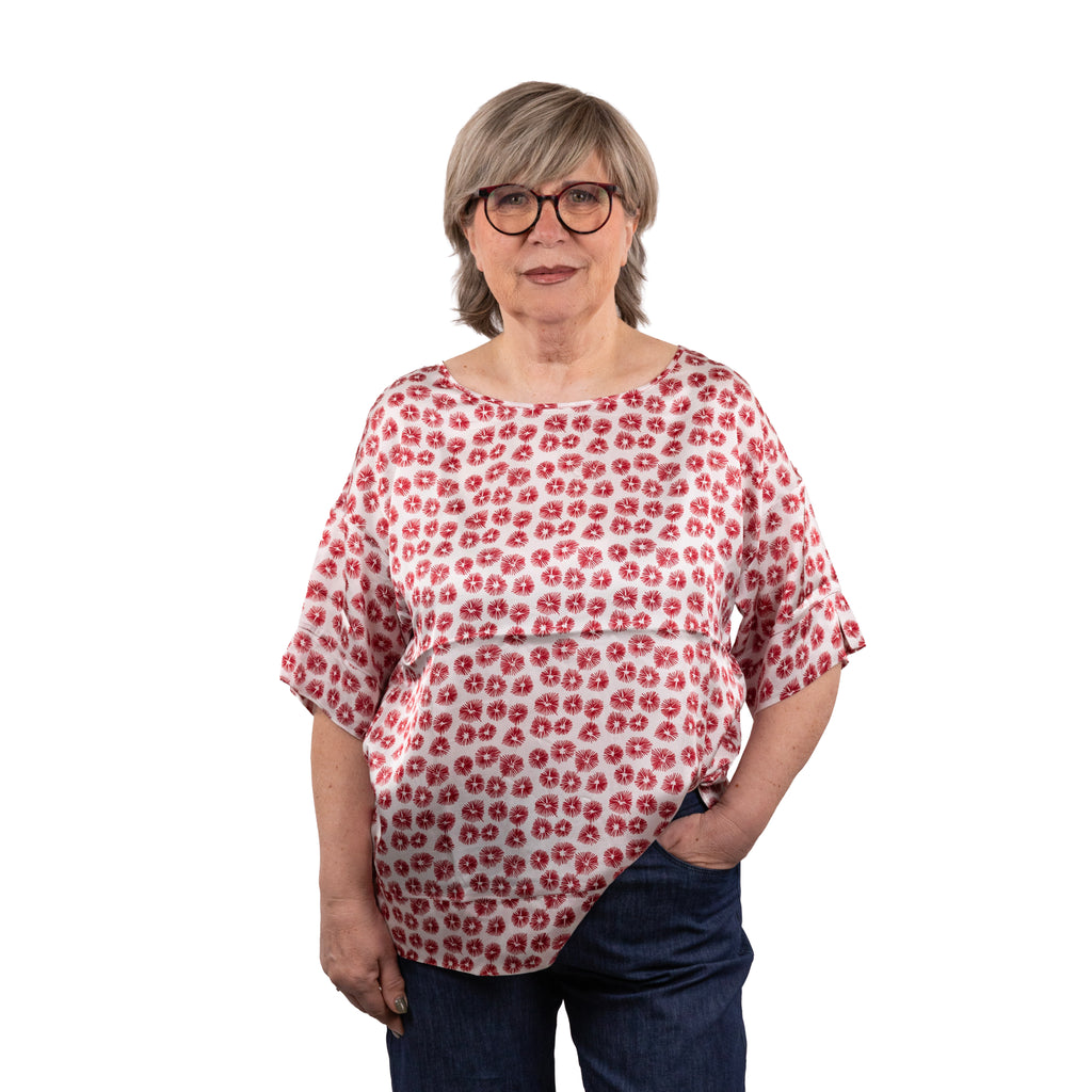 Blusa stampa tarassaco