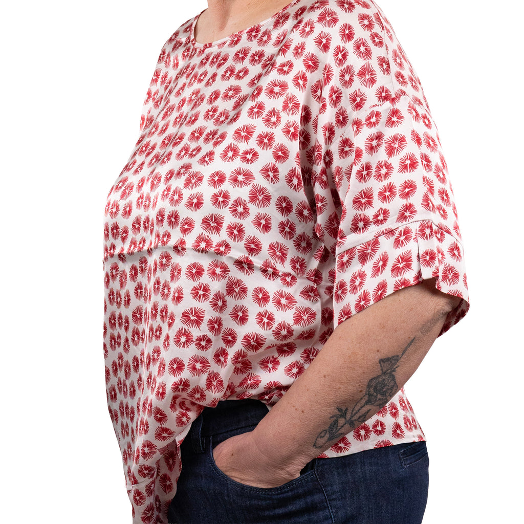 Blusa stampa tarassaco