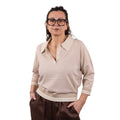 Anis Polo M3/4 Motivo Righe Lurex