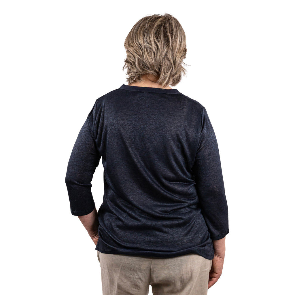 Anis Camicia Serafino M3/4 Ricamo Passamaneria