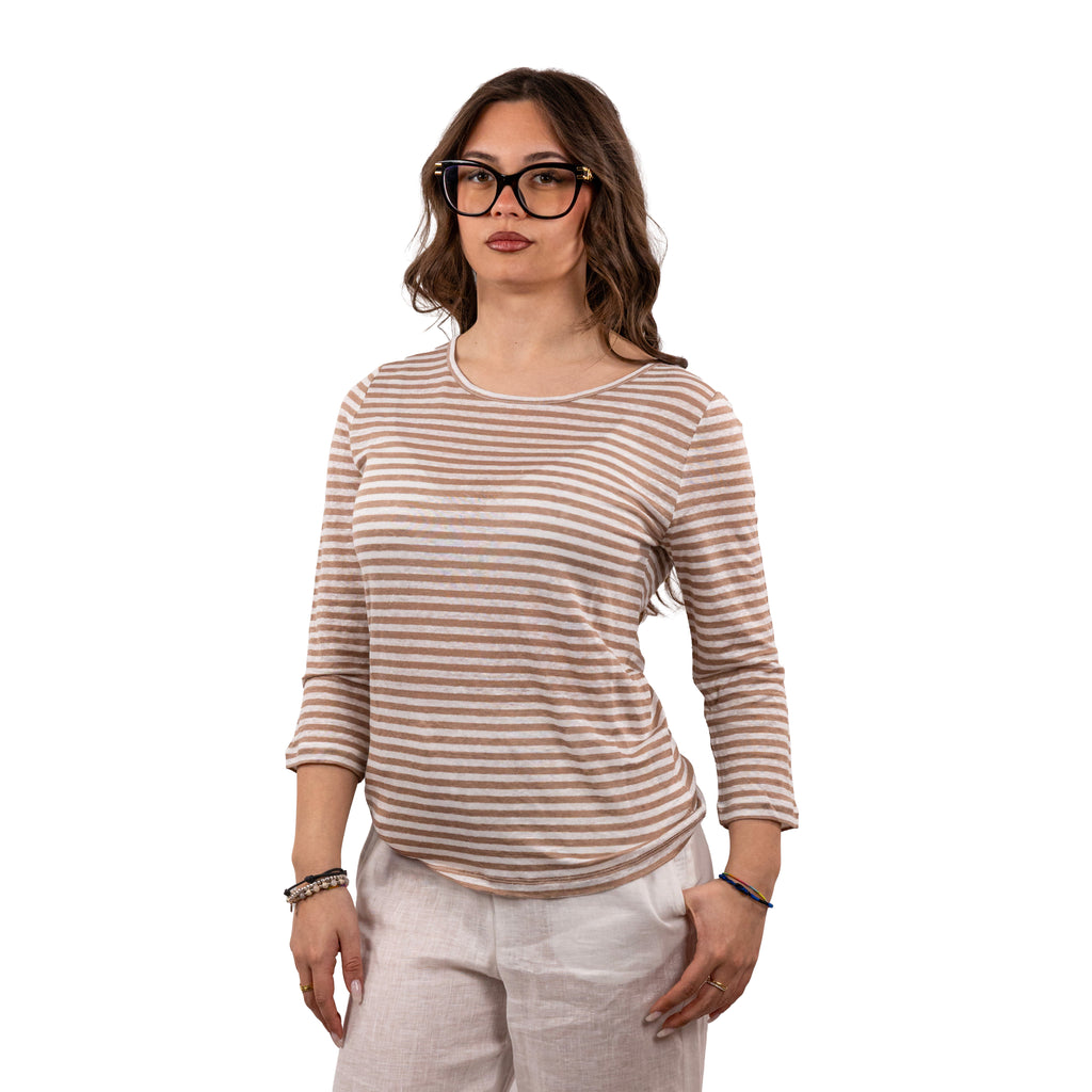 Anis Maglia Sciancrata Scollo a Barchetta