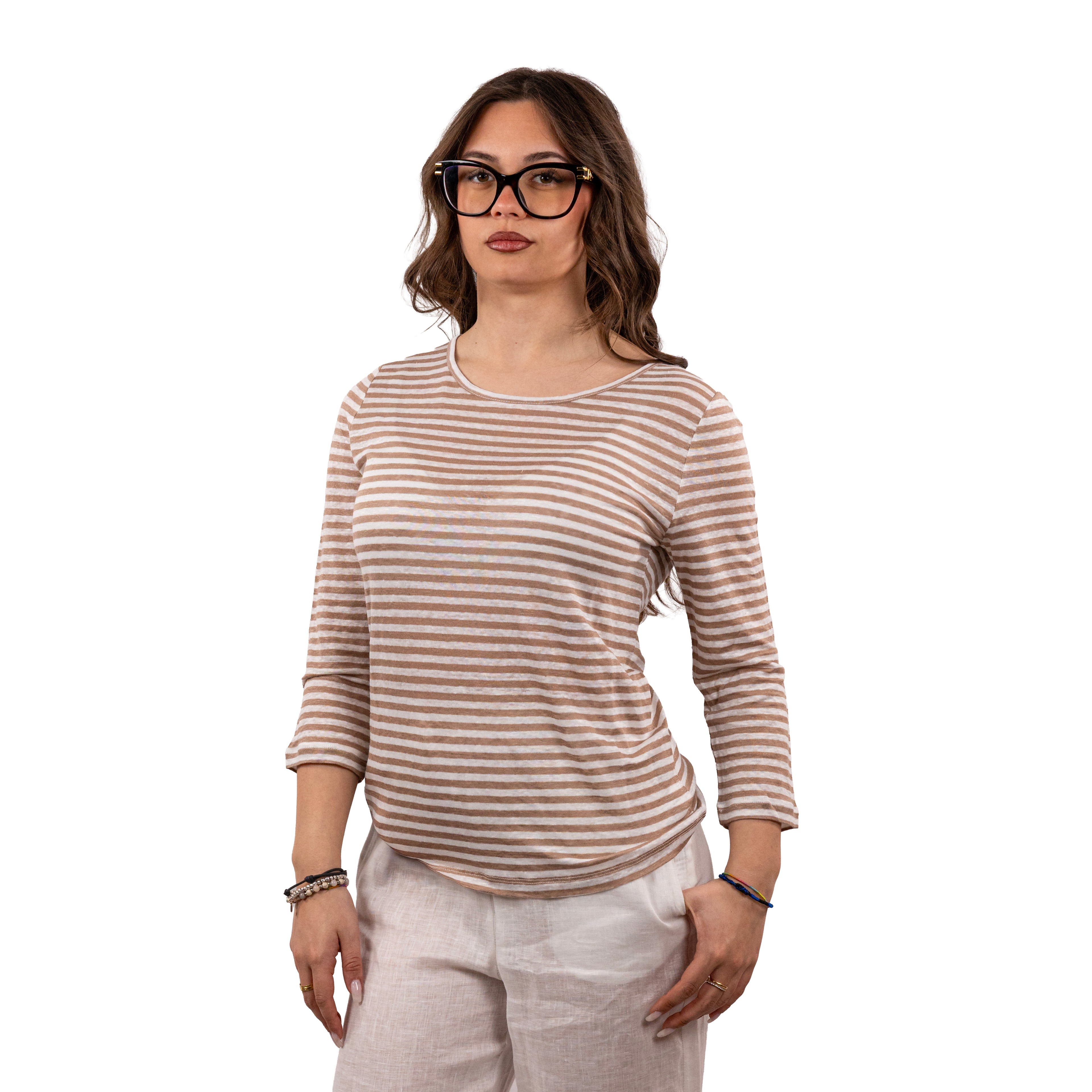 Anis Maglia Sciancrata Scollo a Barchetta