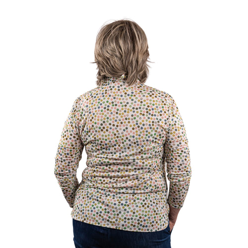 Anis Camicia M/L Stampa Pois Multicolor