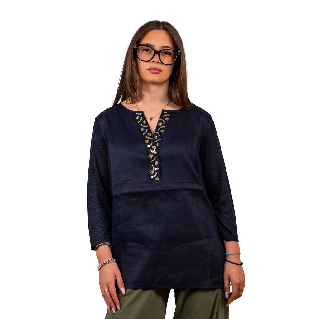 Blusa in lino