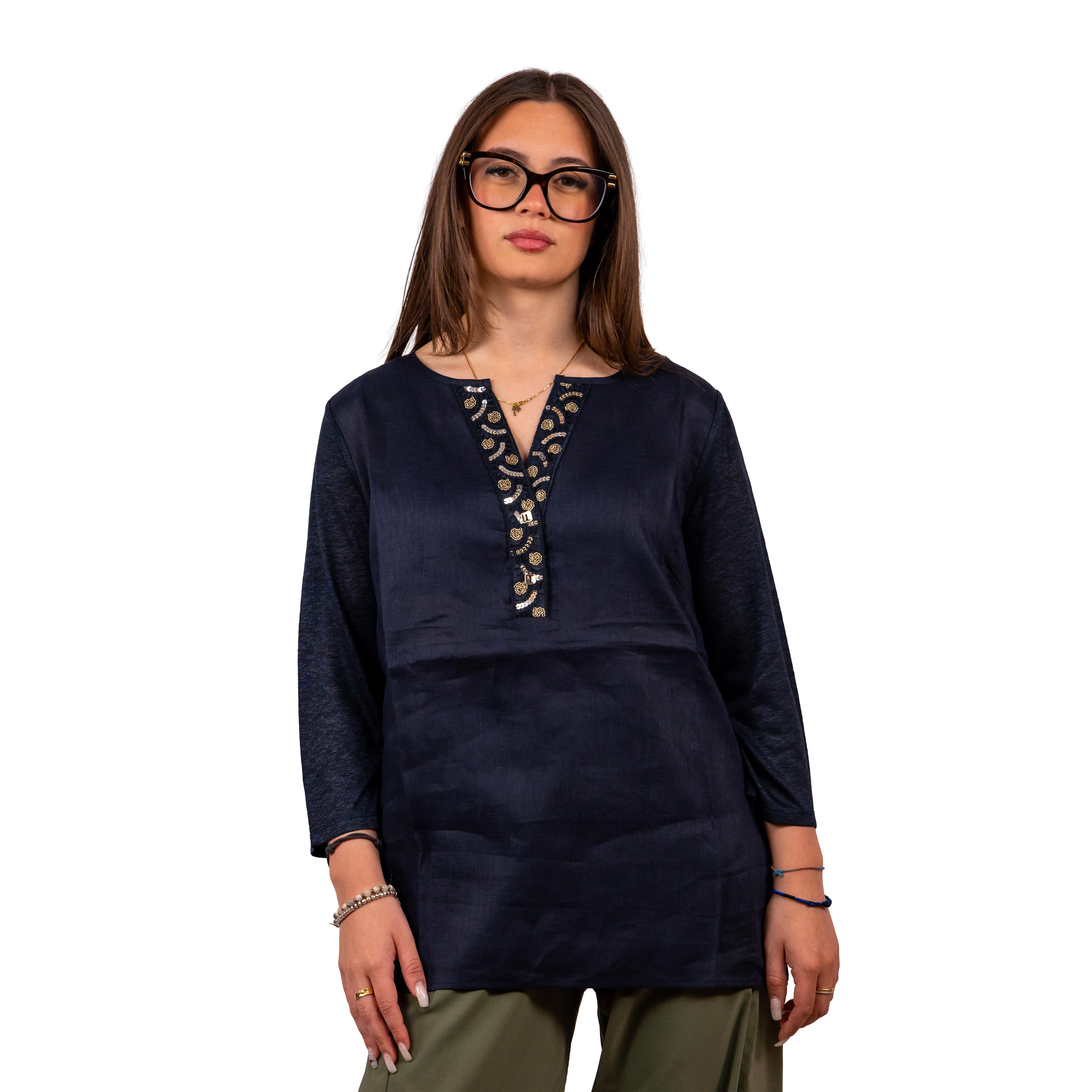 Blusa in lino