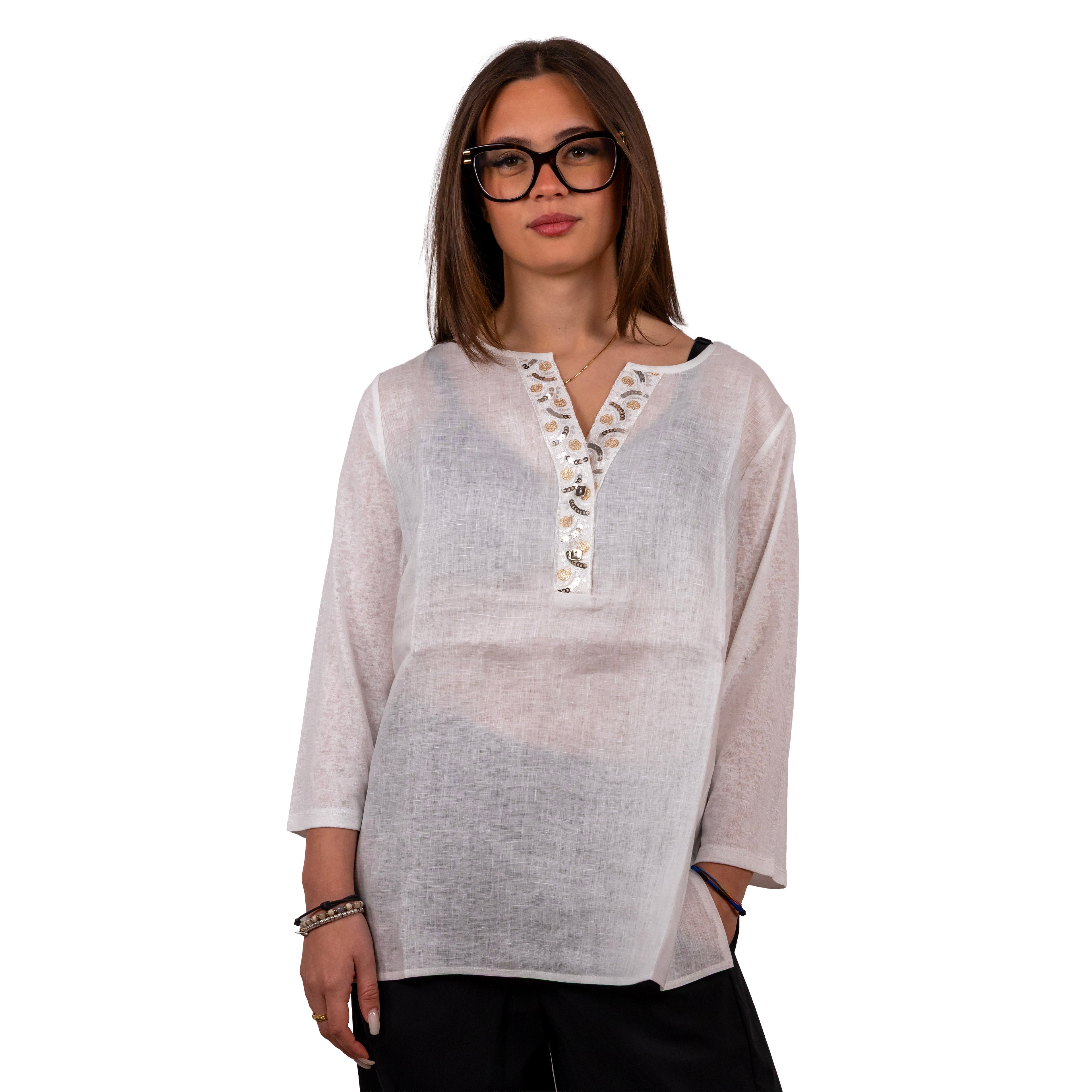 Blusa in lino