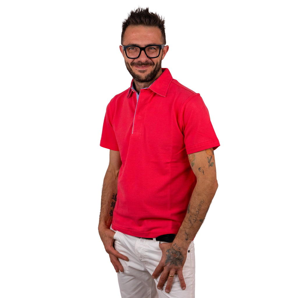 Maglia con colletto a camicia