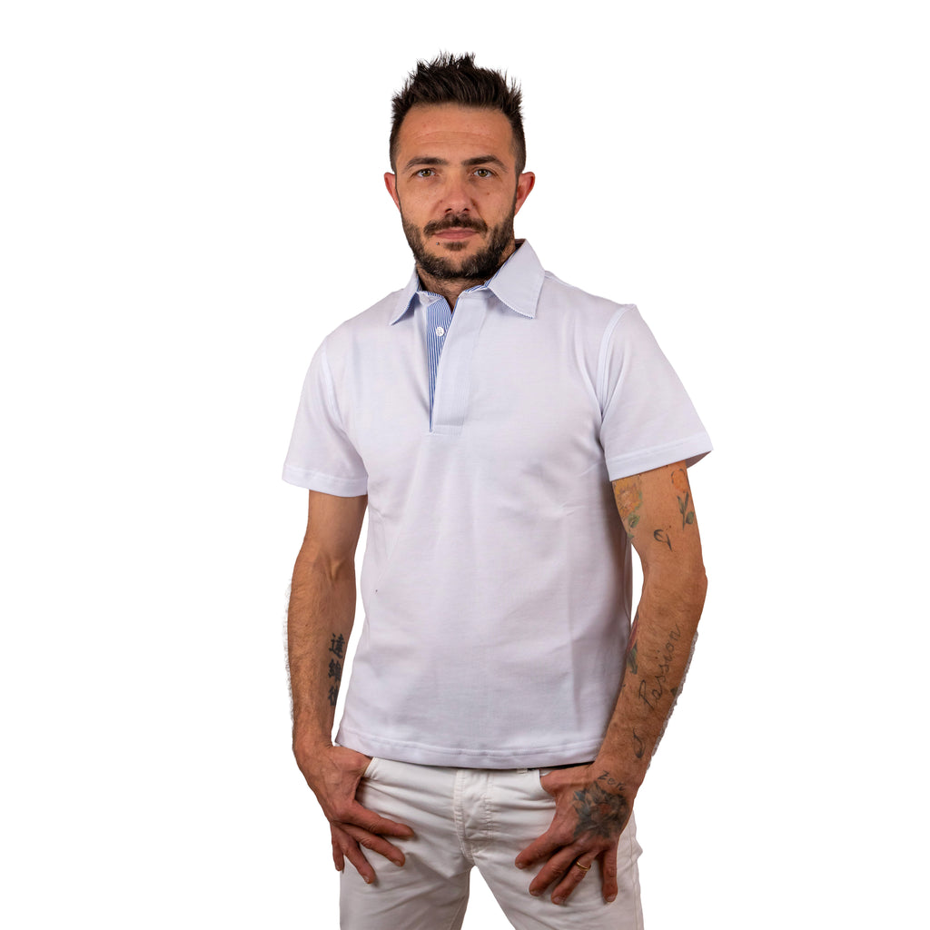 Maglia con colletto a camicia