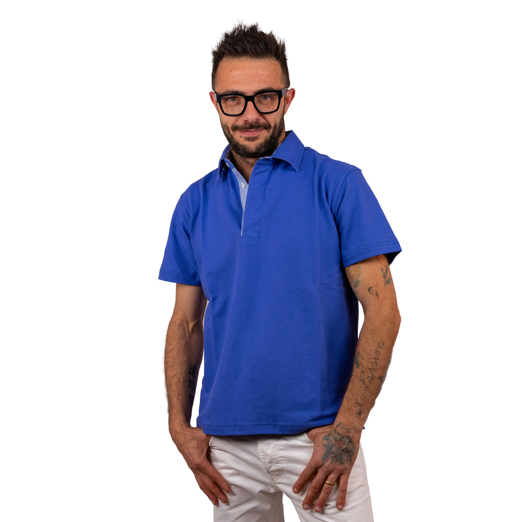 Maglia con colletto a camicia