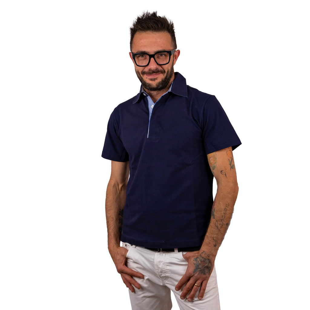 Maglia con colletto a camicia