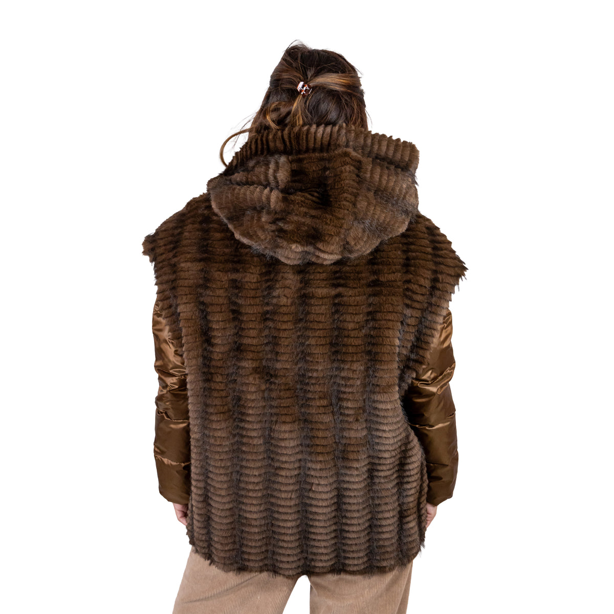 Piumino Gilet Pelliccia