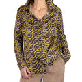 Camicia Stampata con Maniche e Retro in Maglia