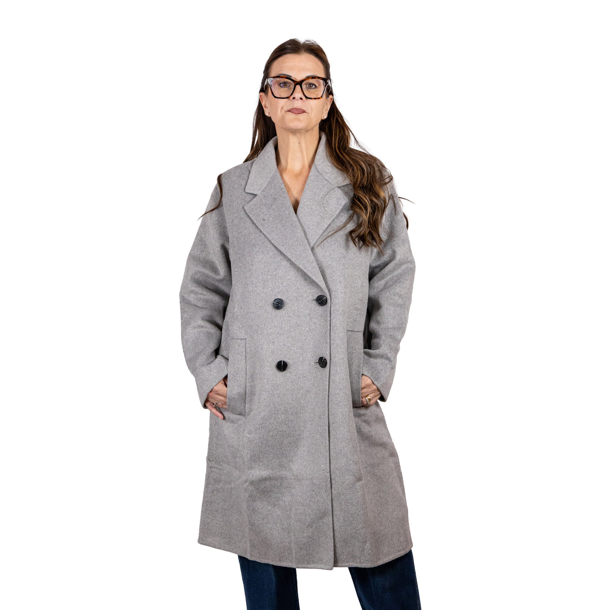 Cappotto Doppiopetto in Double