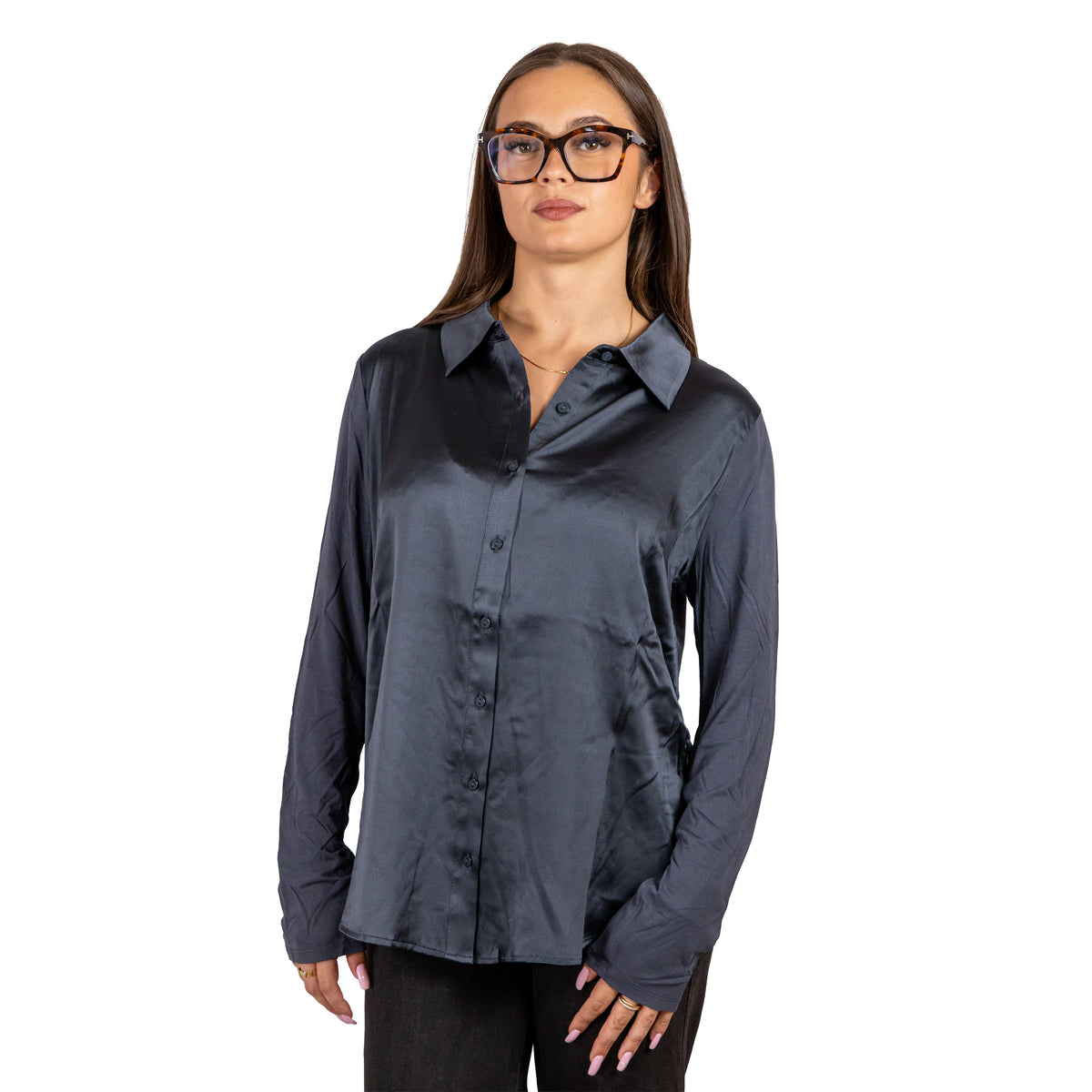 Camicia in Tessuto Satin