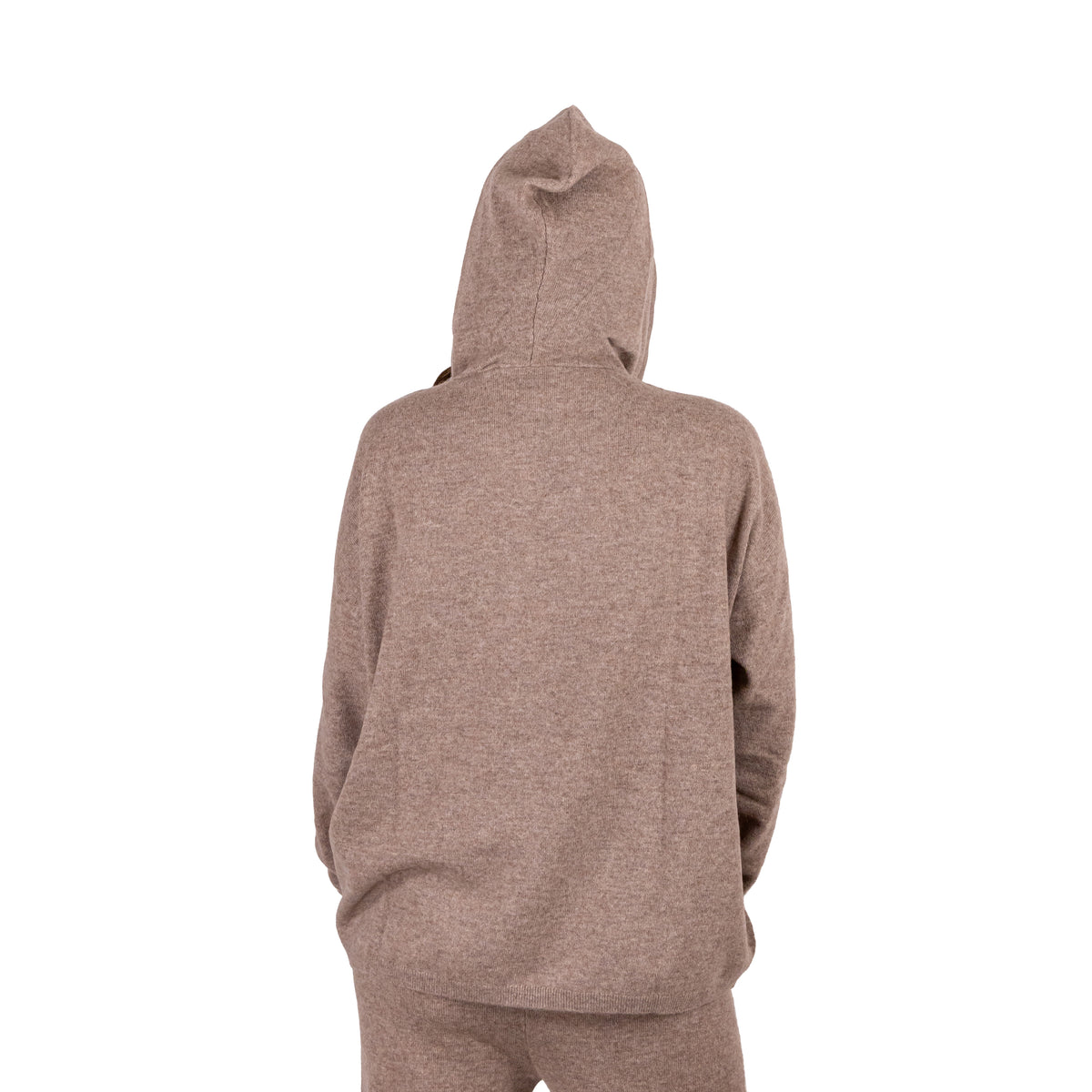Pullover con Cappuccio in Cashmere