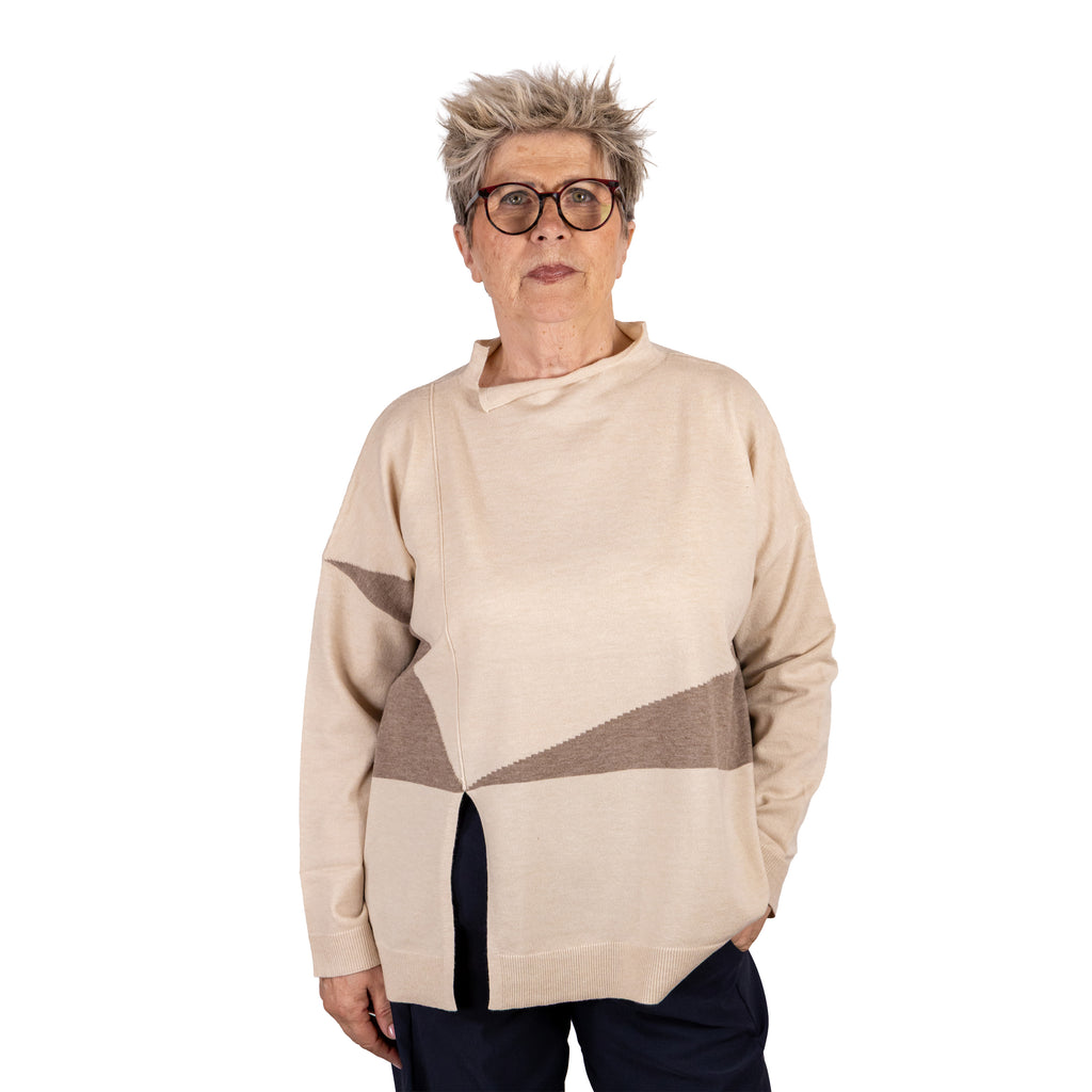 Pullover con Intarsio