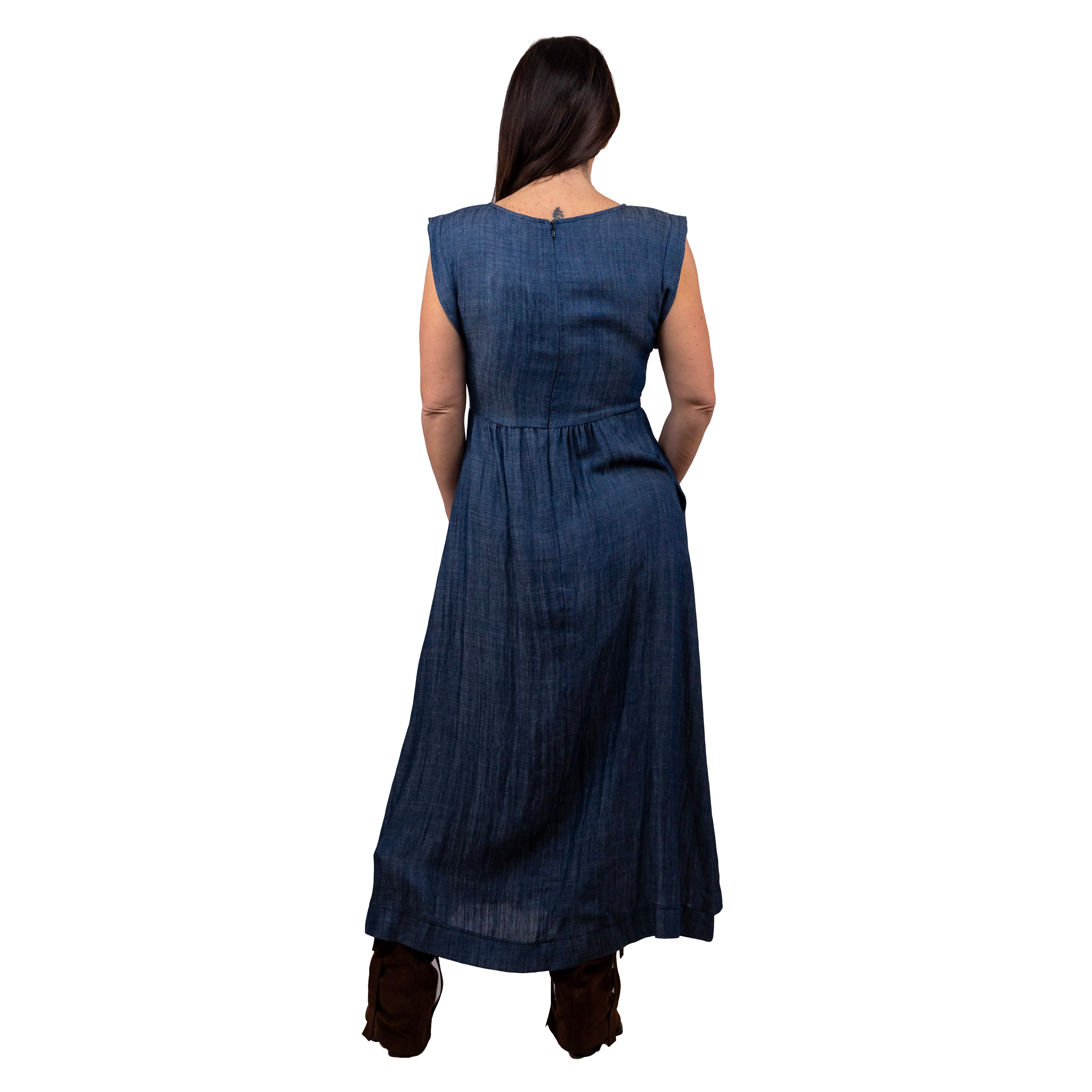 Coramis Vestito Smanicato a Caviglia